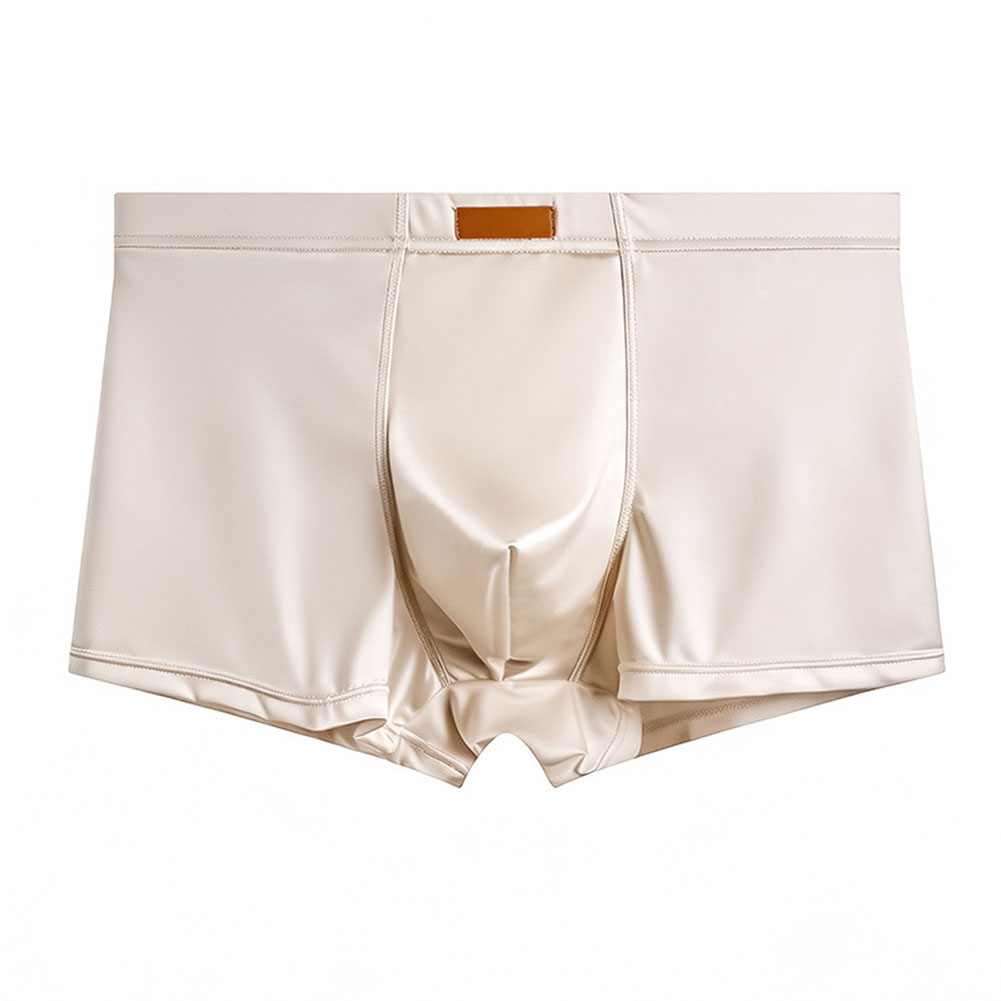 Men Ice Silk Satin-like Boxer  - Pouch Boxer Pouch 评论和价格