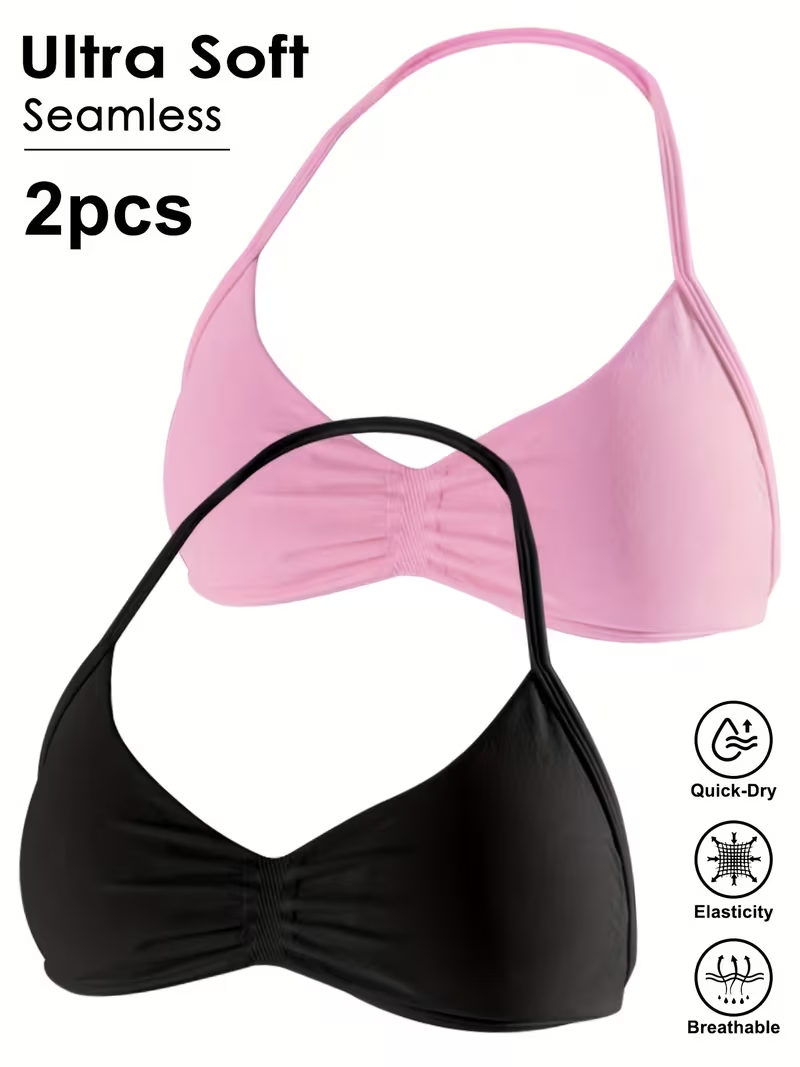 2pcs Seamless Sexy Open Back G - Suspender Tank Top 评论和价格